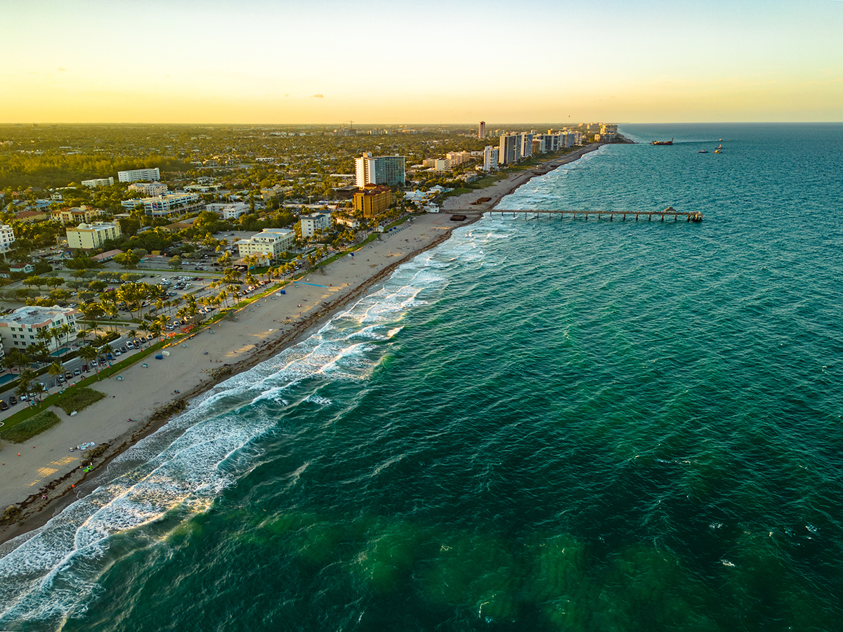 aerial photo deerfield beach floridacoastline