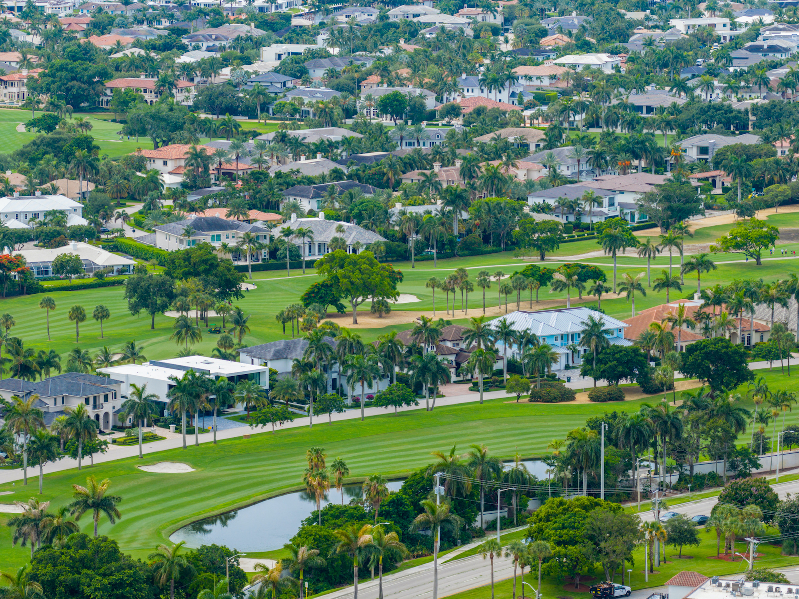 Boca Raton luxury real estate on golf course
